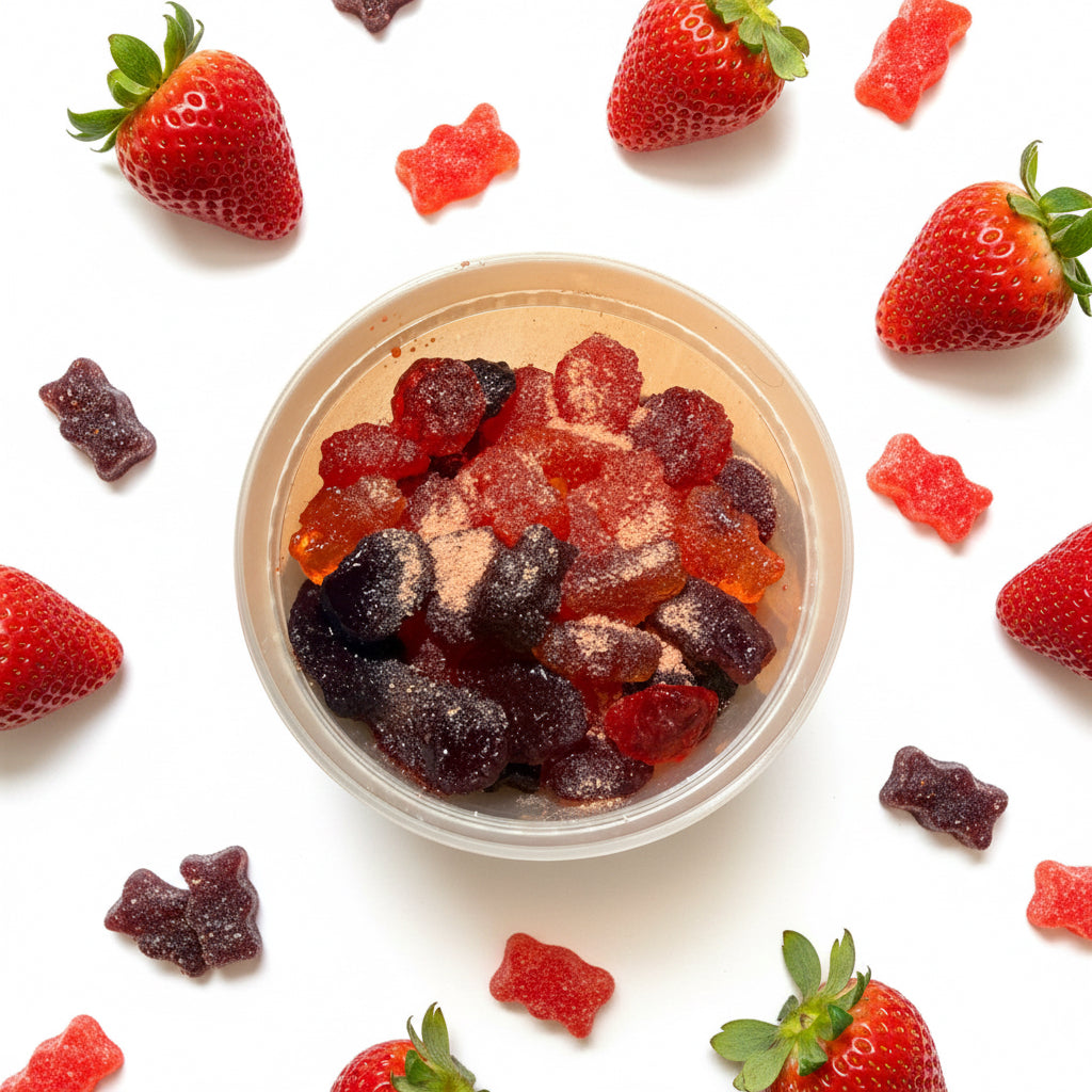 Strawberry Sweet & Sour Bear & Berry Gummies (8oz)