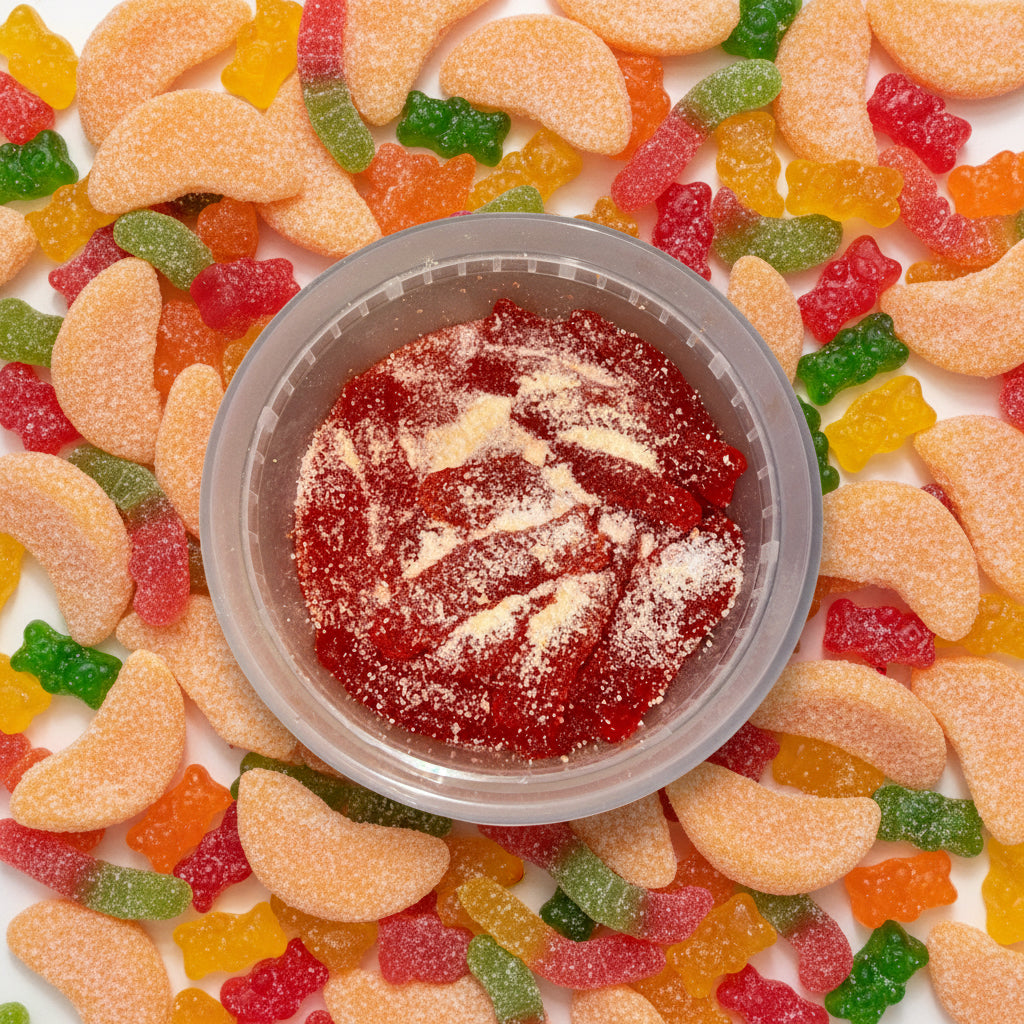Peach Swedish Fish Gummy Sweet & Sour (8oz)