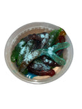 BlueRaspberry Gummy Worms Sour & Sweet Gooey (8oz)