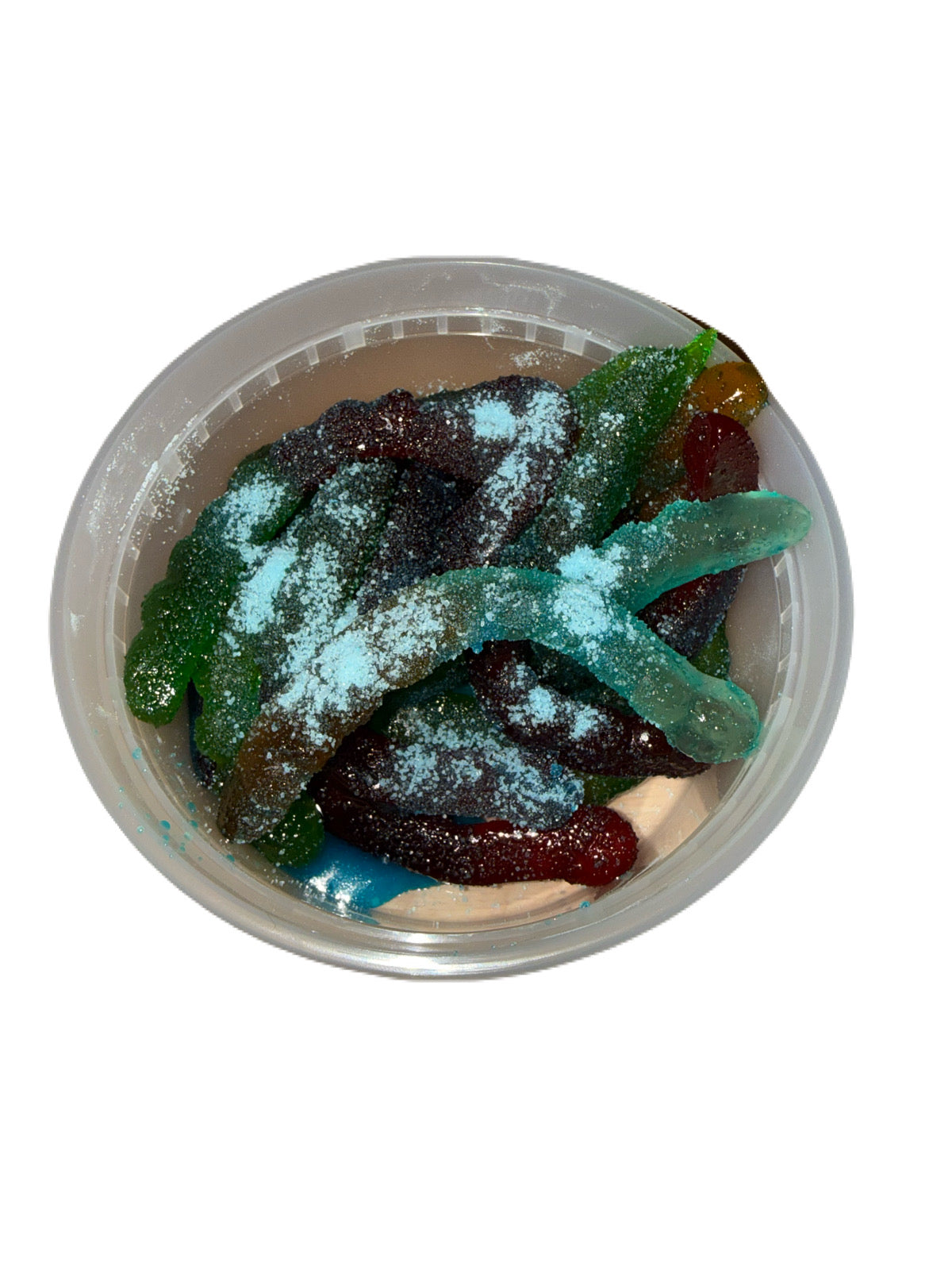 BlueRaspberry Gummy Worms Sour & Sweet Gooey (8oz)