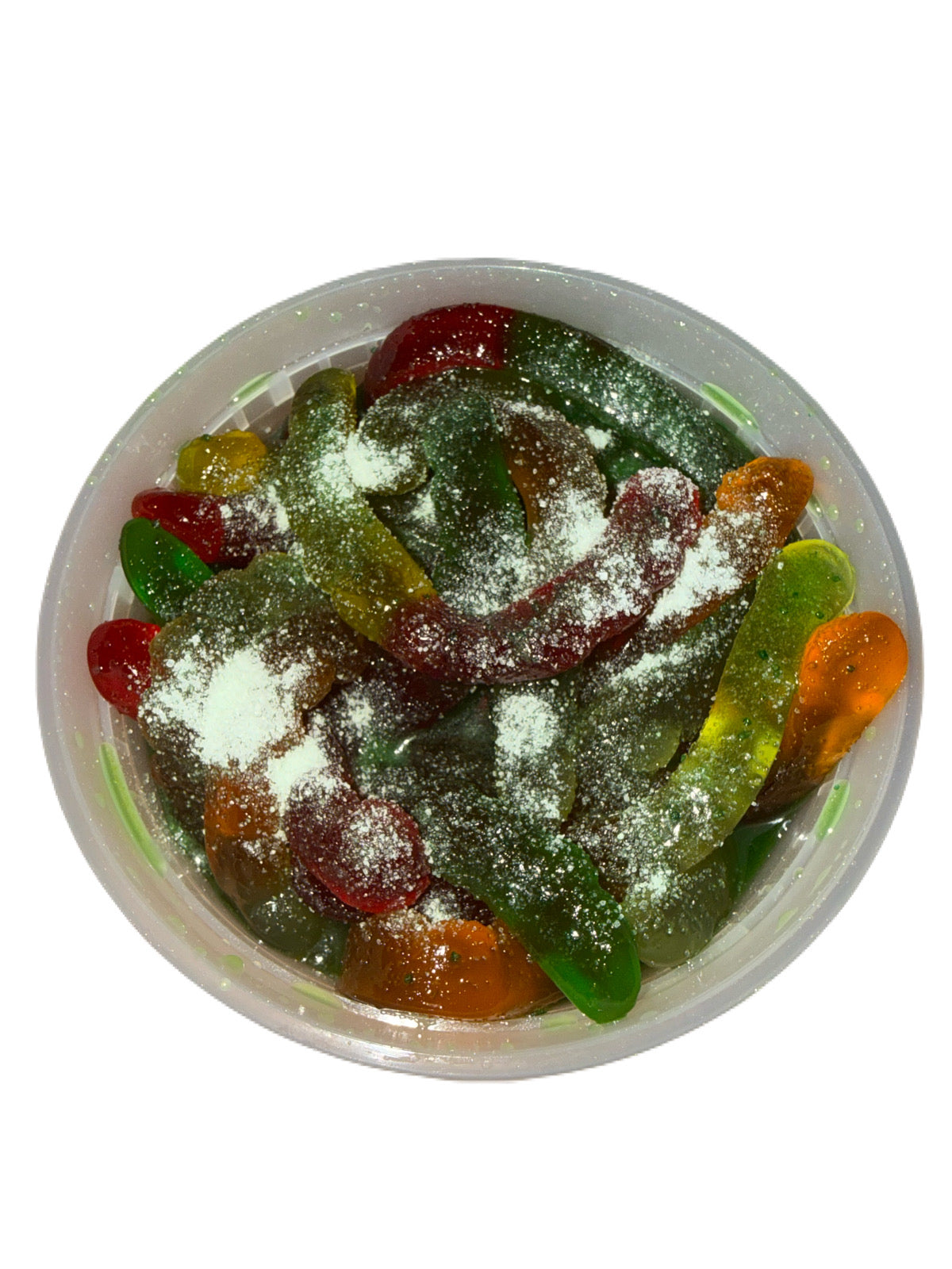 Green Apple Gummy Worms Sweet & Sour (8oz)