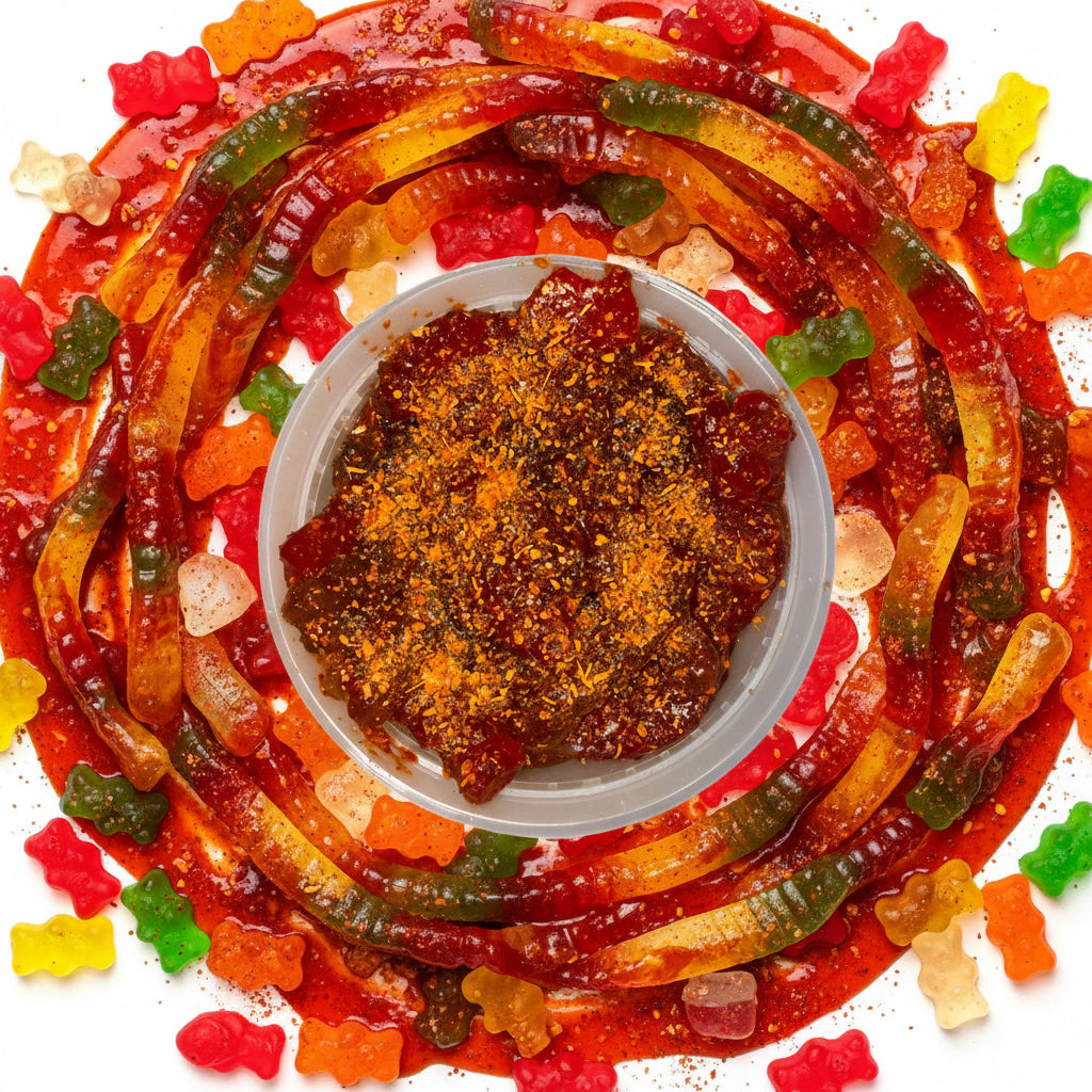 CHAMOY MIXED GUMMY (GUMMY BEAR, GUMMY WORMS, GUMMY SWEDISH FISH (8oz)