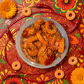 Chamoy Gummy Peach Rings Sweet & Spicy (8oz)